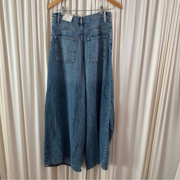 Free People Westward Demi Barrel Jeans We The Free Size 27 - Picture 3 of 5